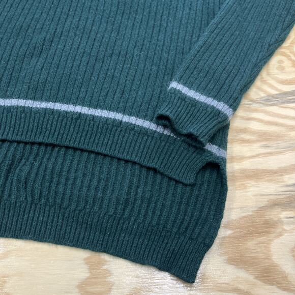 Harry Potter Slytherin Quidditch Ribbed Knit Wool Sweater Adult Medium Scotland - Picture 8 of 14
